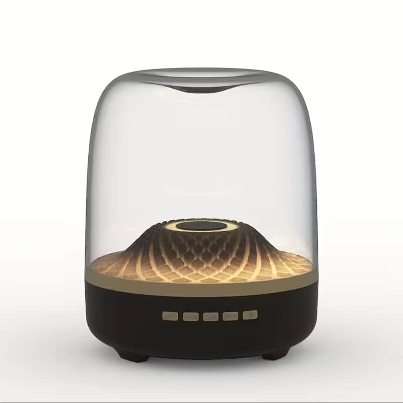 Gradient Light Wireless Speaker – Ambient LED Bass Speaker with Type-C Charging, TF Card & AUX Playback image 1