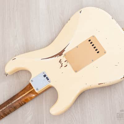 2020 Fender Custom Shop NAMM ‘17 Limited Edition 1956 Stratocaster Roasted Relic White w/ Case, CoA image 13