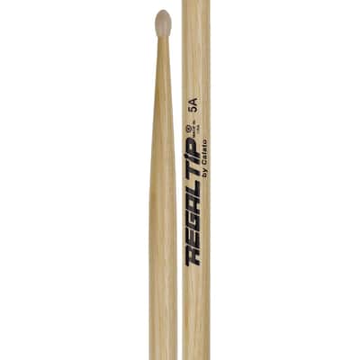 Regal Tip 5A Nylon Hickory Drumsticks image 1