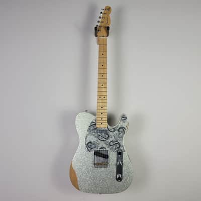 2017 Fender Brad Paisley Road Worn Telecaster - Silver Sparkle image 5