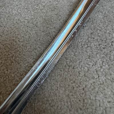 Premier 16” Die-Cast Floor Tom Drum Hoop - COB Chrome over Brass Lot #2 70s - Chrome image 12