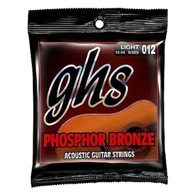 GHS Phosphorus Bronze Light Acoustic Strings 12-54 image 1