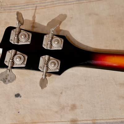 National  N-850 Bass Guitar 1968 - Sunburst image 10