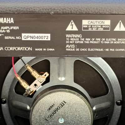 Yamaha GA-15 15-Watt Guitar Practice Amplifier (Gold Face) – Used (Good Condition) image 10