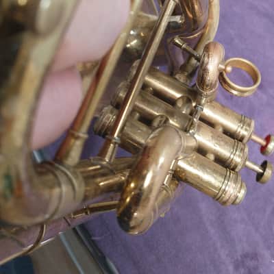 The Martin baritone horn 1940s-1960s - lacquered brass - for parts or repair image 11
