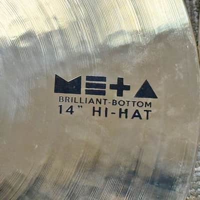 Zel Zen Meta Brilliant 14" Hi Hat Hand Made Cymbals From Turkey, Very Good Condition image 4