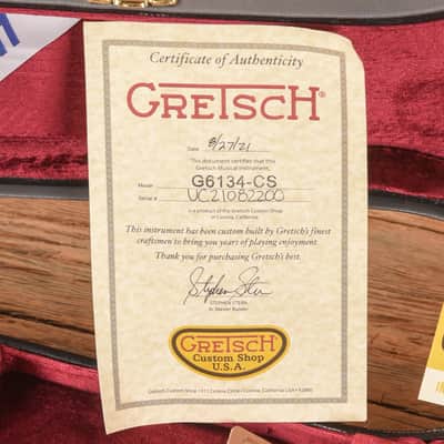 Gretsch Custom Shop Stephen Stern Masterbuilt G6134-CS Penguin Gold Sparkle 2021 - Zac Brown image 10