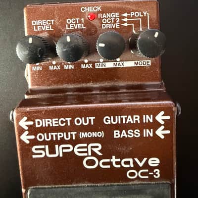 Boss OC-3 Super Octave (Dark Gray Label) 2003 - Present - Brown image 2