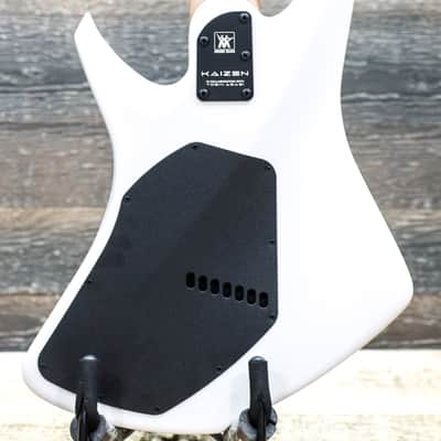 Ernie Ball Music Man Kaizen 7-String Chalk White Multi-Scale Electric Guitar w/Case image 4