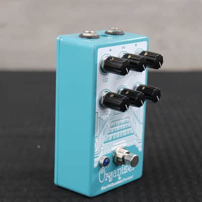 EarthQuaker Devices Organizer Polyphonic Organ Emulator V2 Teal / White Print image 2