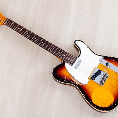 2023 Fender Custom Shop Limited Edition ‘59 Telecaster Custom Super Heavy Relic Sunburst image 14