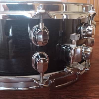 Mapex SVS4550TW Saturn MH 14x5.5" Snare Drum with Chrome Hardware 2010s - Transparent black Lacquer image 6