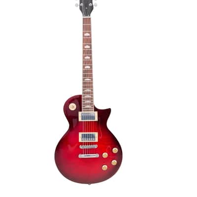 Electric Guitar, Mahogany Body & Neck,Rounded End 22 Frets,Bone Nut, Rosewood Fingerboard,Professional/Full Size/Electric Guitars for Adults (red) image 1