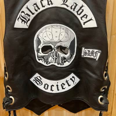 Zakk Wylde Original Leather Vest Unused Black Label Society image 2
