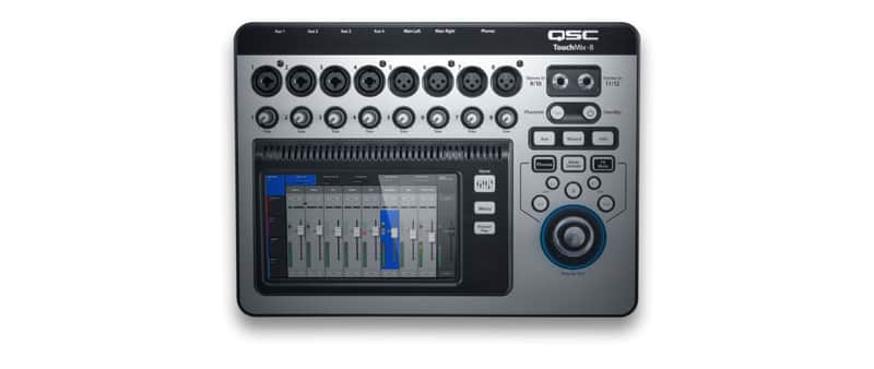 QSC TouchMix-8 Touch Screen Compact Digital Mixer 2010s - Silver image 1