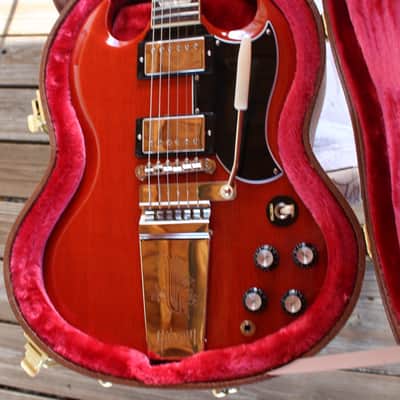 Gibson SG Standard '61 w/ Maestro Vibrola 2022 Gibson Demo Shop Guitar Vintage Cherry image 13