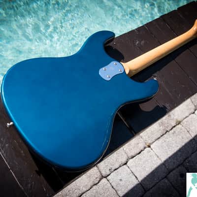Mosrite of California 1965- '66 Reissue - "The Ventures" Model - Ink Blue - Moseley Vibramute - image 7