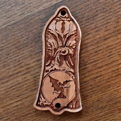 Gibson Les Paul Truss Rod Cover Unique Design Cherrywood image 2