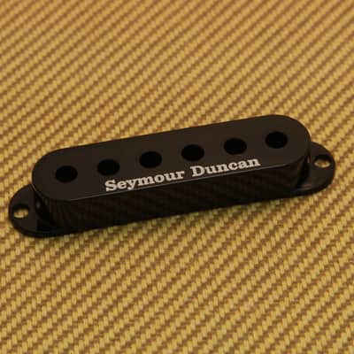 SD-01-B (1) Seymour Duncan Black Logo Single Coil Strat Style Pickup Cover