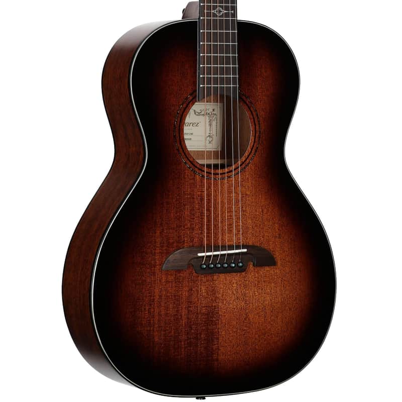Alvarez AP66SHB Parlor Acoustic Guitar, Shadowburst image 1
