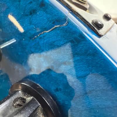 1980 BC Rich USA Mockingbird Transparent Blue Flamed Maple w Original Case image 20