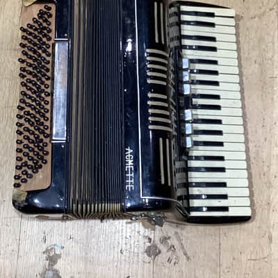 Acmette Accordion Vintage 1960s Black Acmette Accordion 41 keys 1960 - BLACK - #19619 image 16