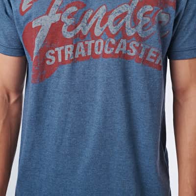 Genuine Fender since 1954 Strat T-Shirt, Blue, XXL (2XL) 910-1290-887 image 3