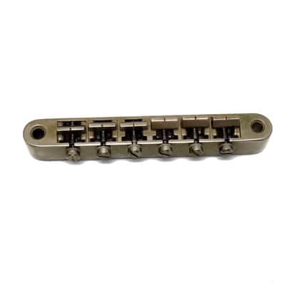 Faber Nickel aged Brass saddles Bridge ABRH, Gibson style (ABR-1)