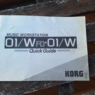 Korg 01/W / FD Quick Guide