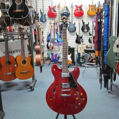 Vintage VSA500CR VSA500 Semi-Hollow Guitar, Wilkinson Pickups, Cherry Red *FREE SHIPPING!! image 3