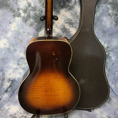 Vintage RARE 1956 Kay Model K32 Sunburst Super Grand Archtop Neck Reset Pro Setup New Strings Softshell Case image 14