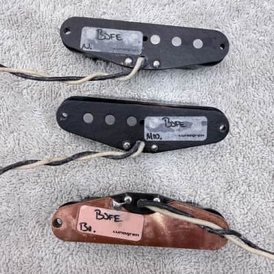 LUNDGREN BJFE Stratocaster set Black and extra off white covers / Free shipping / like new, 2025 image 2