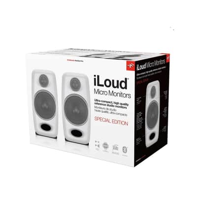 IK MULTIMEDIA iLOUD MICRO MONITOR WHITE Ultra-Compact Stereo Bluetooth Reference Monitor Pair image 7