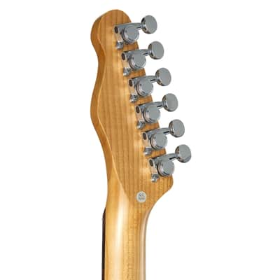 Fame Custom TL RW Worn Olive over Sunburst - Electric Guitar image 5
