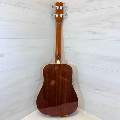 Mitchell EZB Super Short Scale Acoustic Bass Guitar Sunburst Acoustic-Electric Bass 2024 image 8