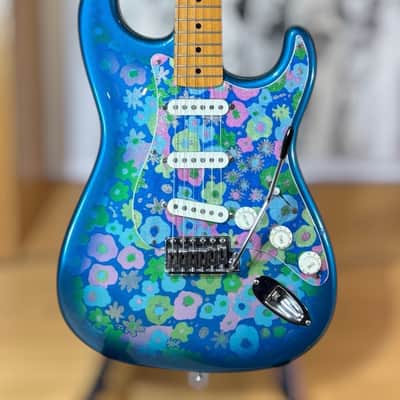 Gorgeous 1993 Fender  Stratocaster - Blue Flower Ltd Edition Made in Japan & Hard Case image 1