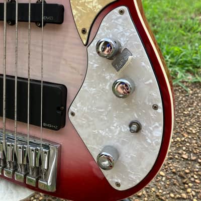 Schecter Stargazer 5 String Bass Crimson Ghost 2009 - Crimson Ghost image 8