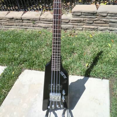 1985 Hondo Alien Headless Bass Guitar with Case image 1