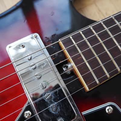 Sakai Mokko (~Teisco/Kawai) EG-2T ~1968 made in Japan - Mosrite style model image 5