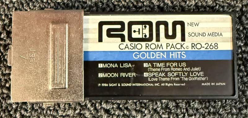 Casio Rom Pack RO-268 Golden Hits with Case, Vintage - Pre Owned *Untested* image 1
