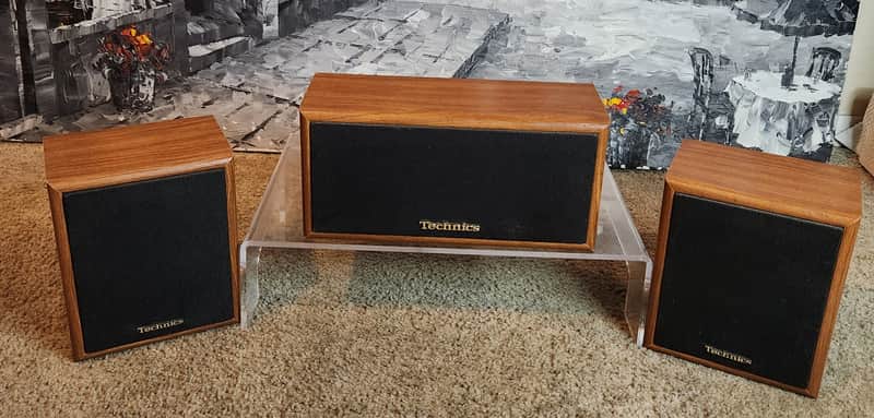 Technics Technics SB-S926  3 wired bookshelf speakers 90s  - Walnut wood veneer image 1