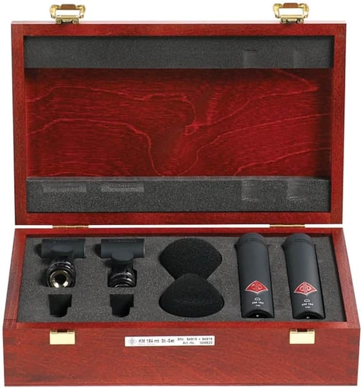 Neumann KM 184 MT Stereo Set Condenser Microphone,Matte Black image 1