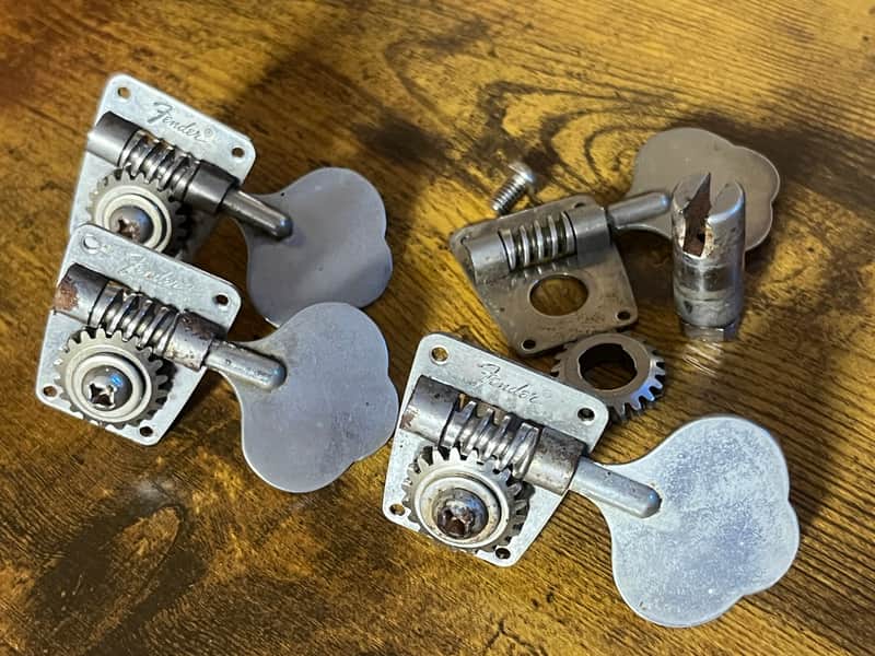 1970s Fender Musicmaster Mustang Coronado set bass tuners image 1