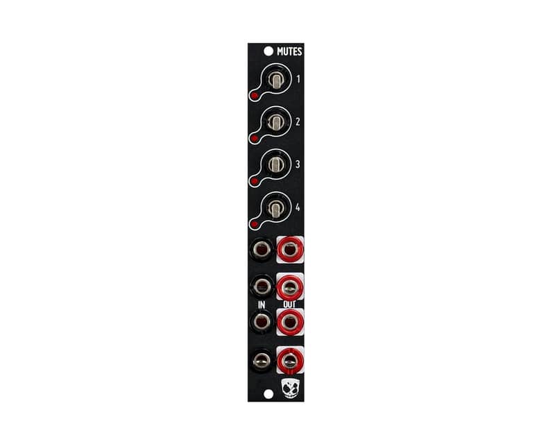 DivKid/Befaco Mutes mk2 3U with Alternate 1U Panel image 1