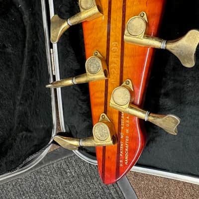 Used PEAVEY TL-Five 5-string electric Sunburst Orange w/ Hard Case BASS guitar TL-5 image 8