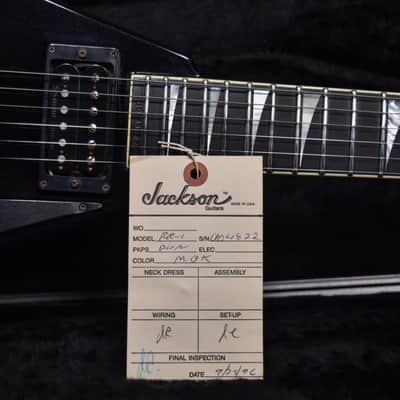 Jackson USA RR1 Rhoads Metallic Black 1996 w/OHSC image 13