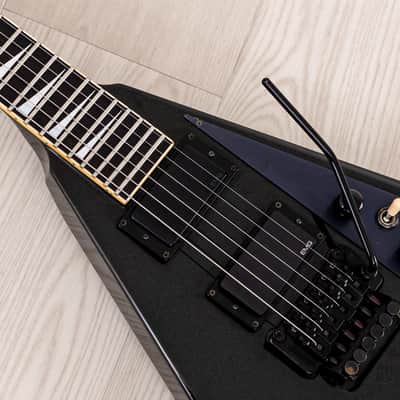 1991 Grover Jackson Randy Rhoads Custom V Metallic Black w/ EMGs, Case image 7