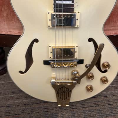 Ibanez AF75TDG-IV Artcore Hollow Body Electric Guitar Ivory With TKL Case image 1