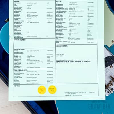 2025 Fender Custom Shop 1963 Telecaster Heavy Relic Ocean Turquoise w/ Case, CoA image 14