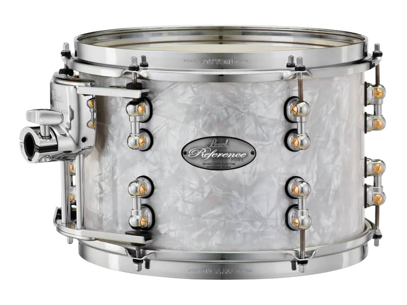 Pearl Music City Custom 10"x10" Reference Pure Series Tom WHITE MARINE PEARL RFP1010T/C448 image 1
